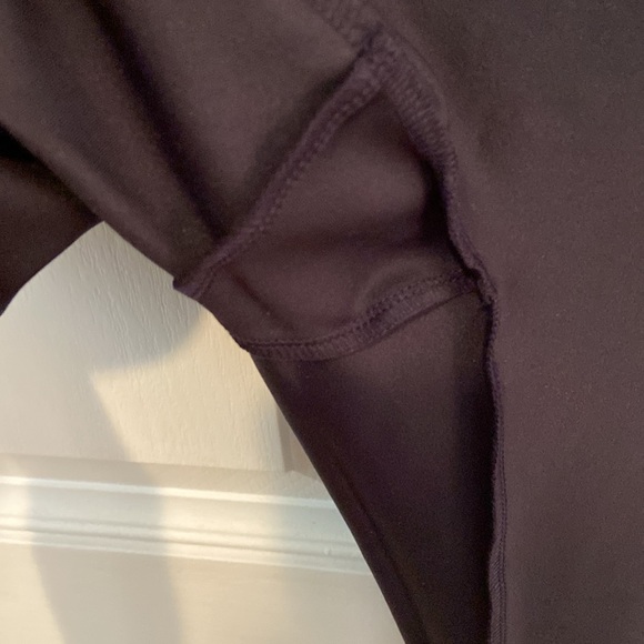 Women With Control Regular Tummy Control Faux Leather Leggings Navy S New - Picture 12 of 12